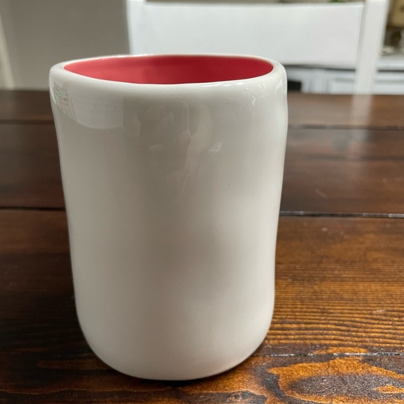 NWOT Rae Dunn Pink/ Coral FUN Artisan Collection by Magenta Coffee Mug Cup - Picture 2 of 7